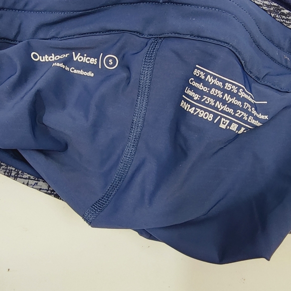 Outdoor Voices Ready Set Skort Blue Ink Score - Picture 6 of 6